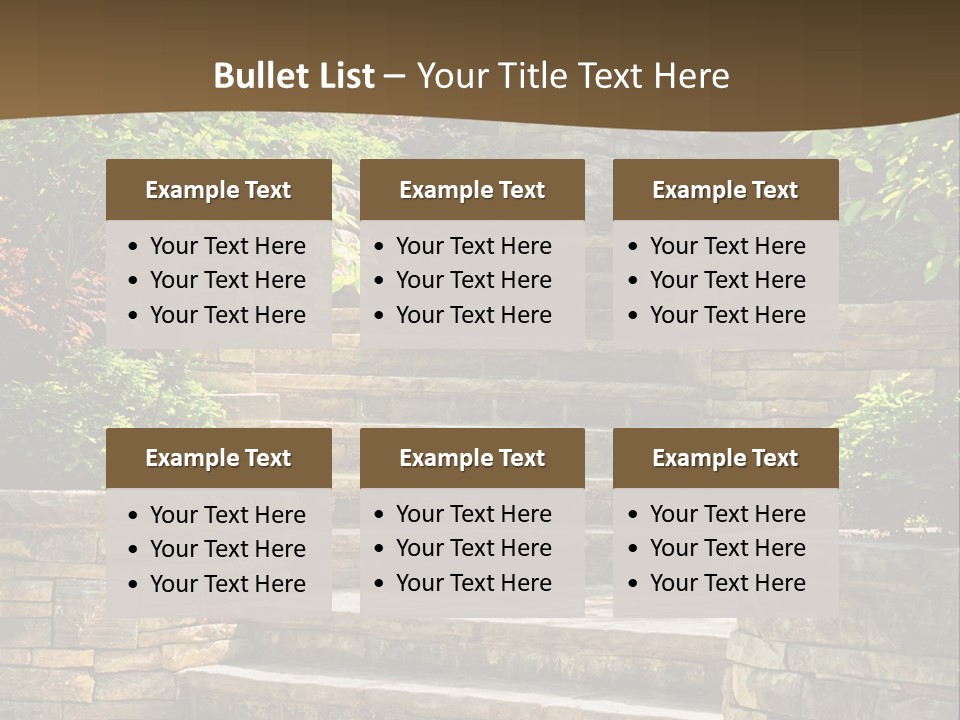 Front Stairway Outdoor PowerPoint Template