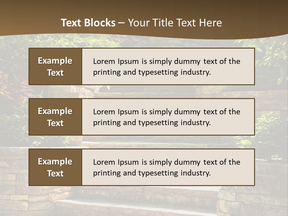 Front Stairway Outdoor PowerPoint Template