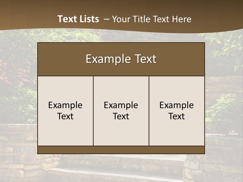 Front Stairway Outdoor PowerPoint Template