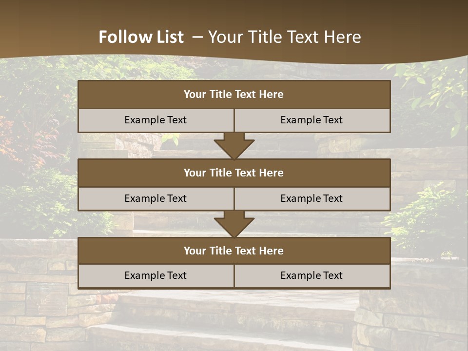 Front Stairway Outdoor PowerPoint Template