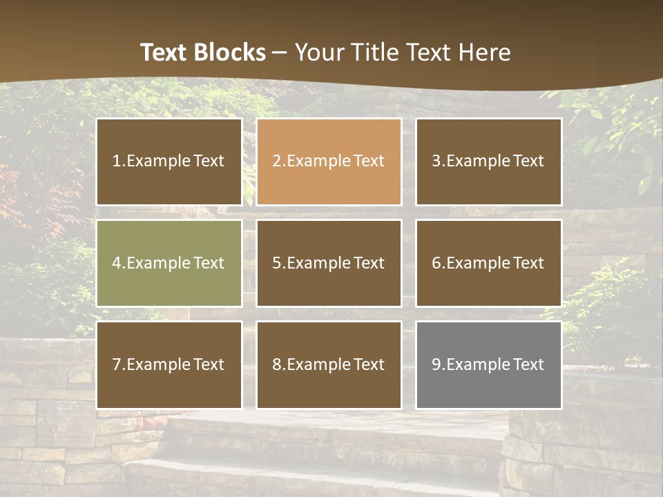 Front Stairway Outdoor PowerPoint Template