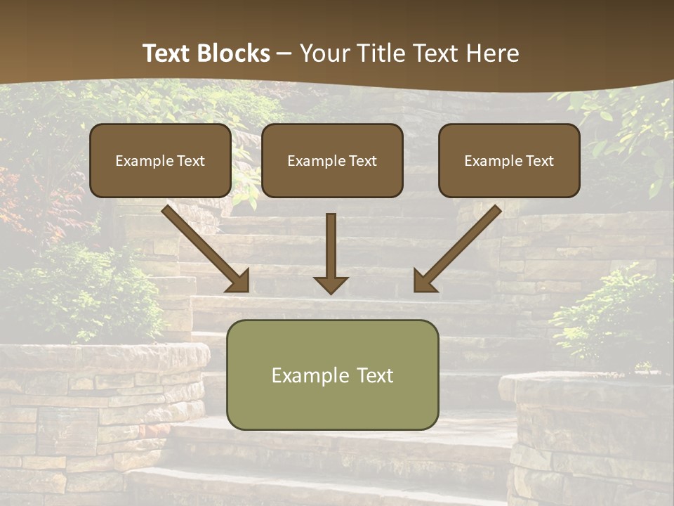 Front Stairway Outdoor PowerPoint Template