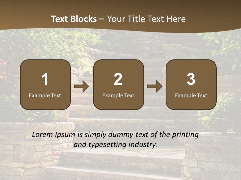 Front Stairway Outdoor PowerPoint Template