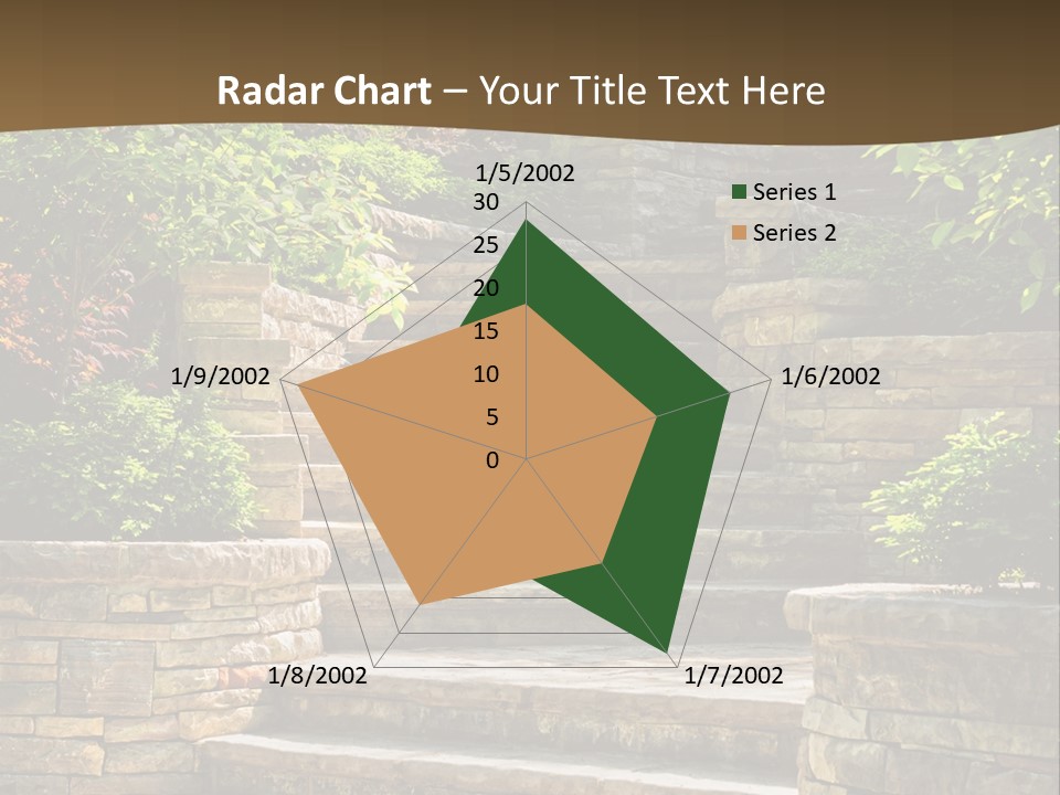 Front Stairway Outdoor PowerPoint Template
