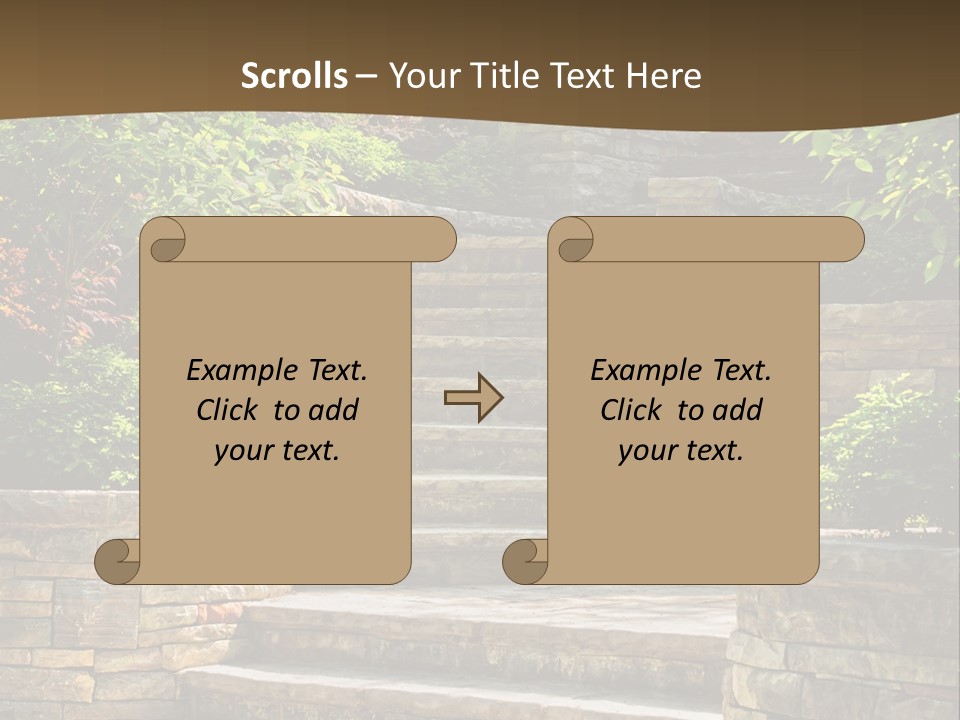 Front Stairway Outdoor PowerPoint Template