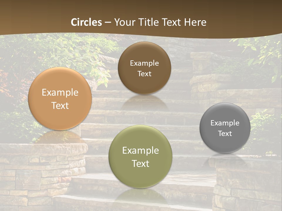 Front Stairway Outdoor PowerPoint Template