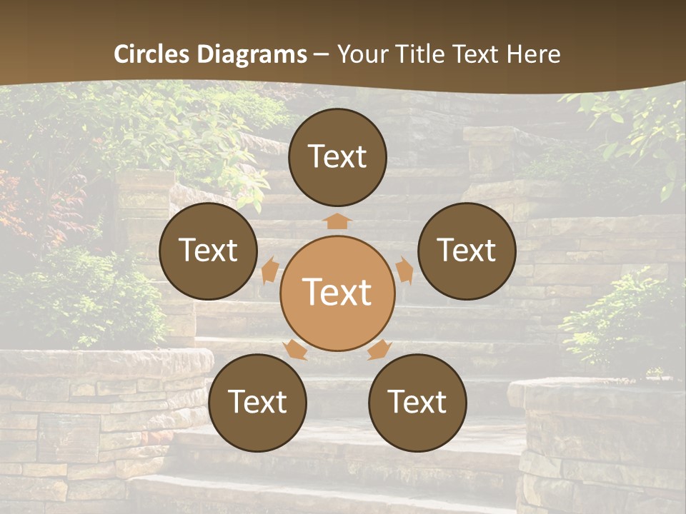 Front Stairway Outdoor PowerPoint Template