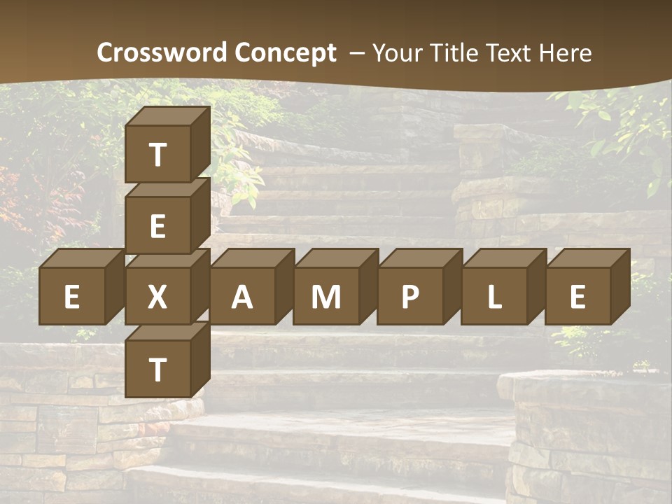 Front Stairway Outdoor PowerPoint Template