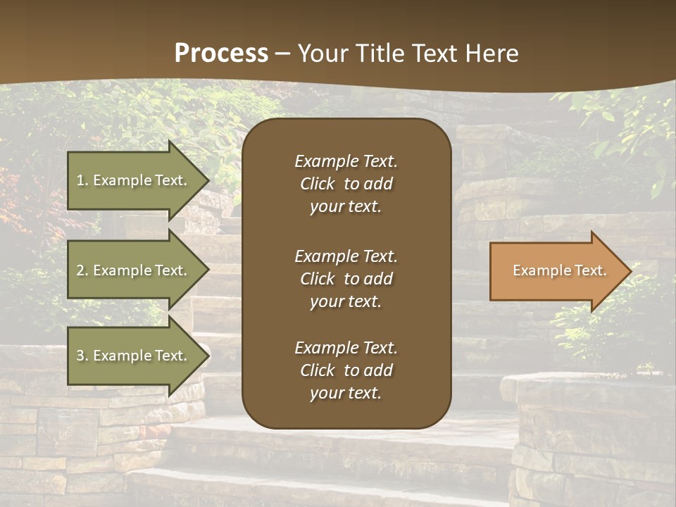 Front Stairway Outdoor PowerPoint Template