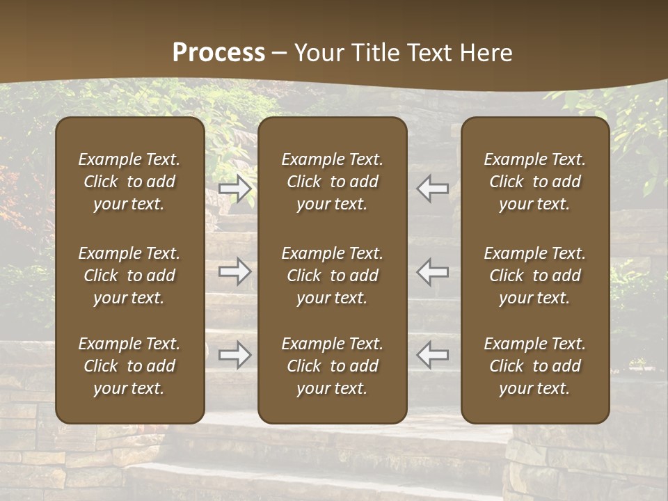 Front Stairway Outdoor PowerPoint Template
