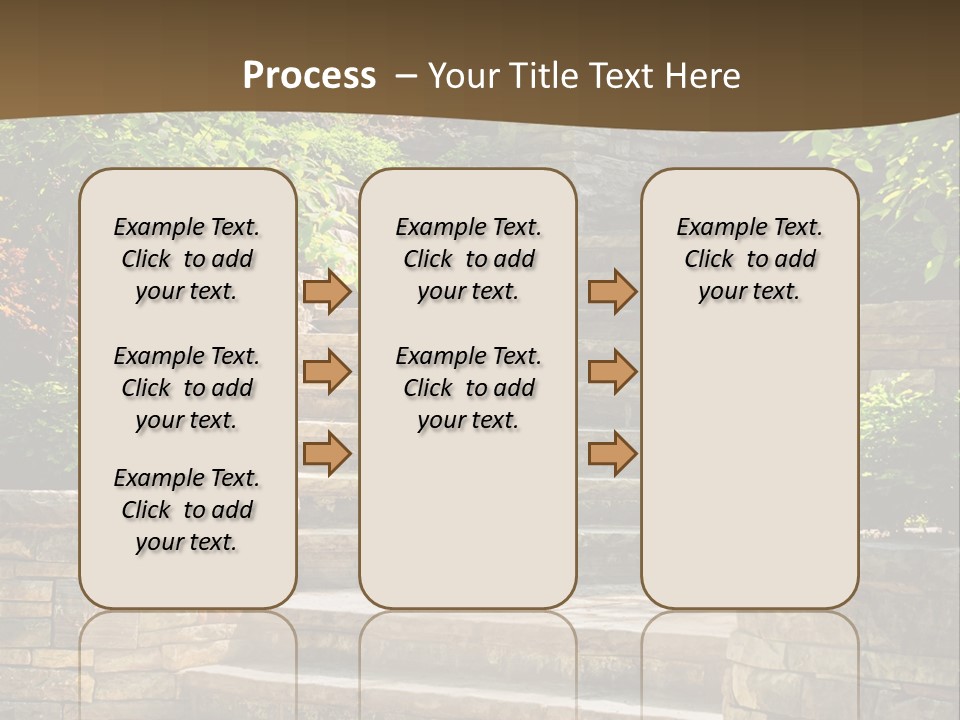 Front Stairway Outdoor PowerPoint Template