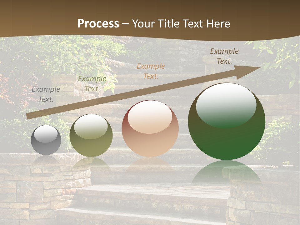 Front Stairway Outdoor PowerPoint Template