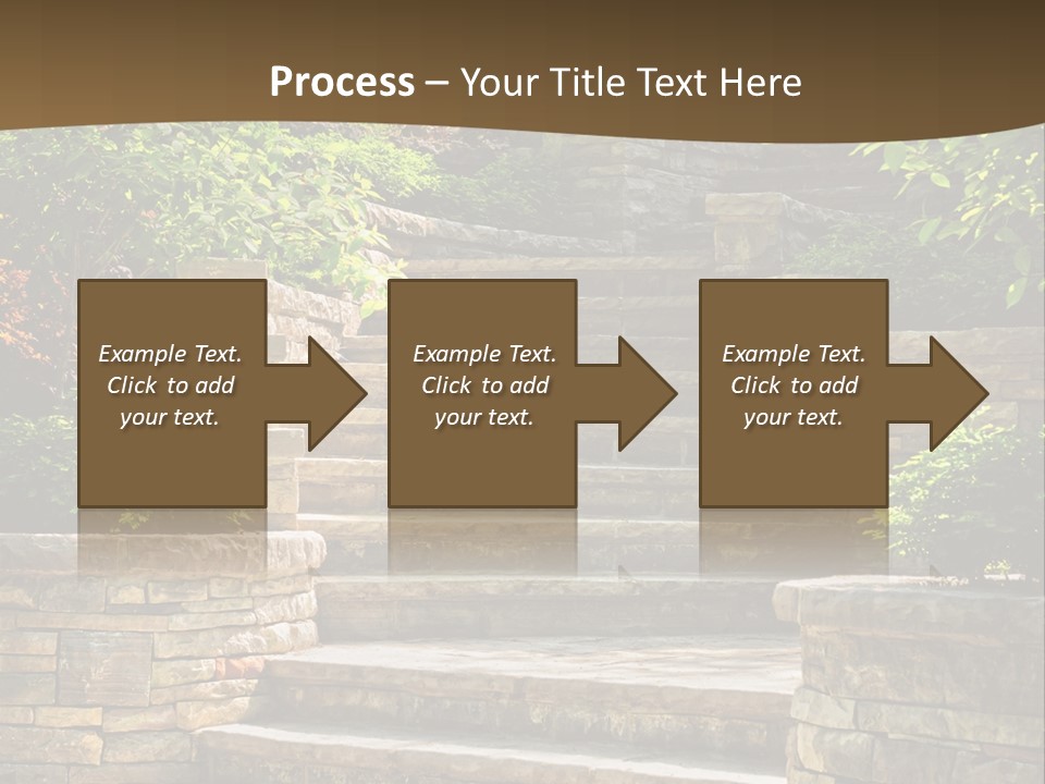 Front Stairway Outdoor PowerPoint Template