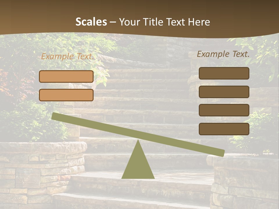 Front Stairway Outdoor PowerPoint Template