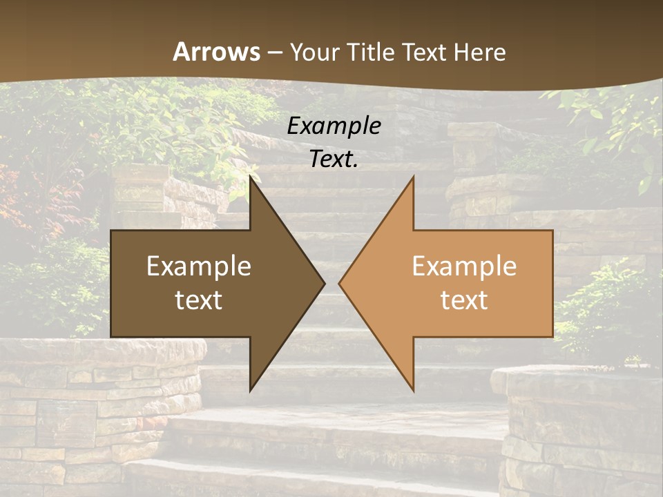 Front Stairway Outdoor PowerPoint Template