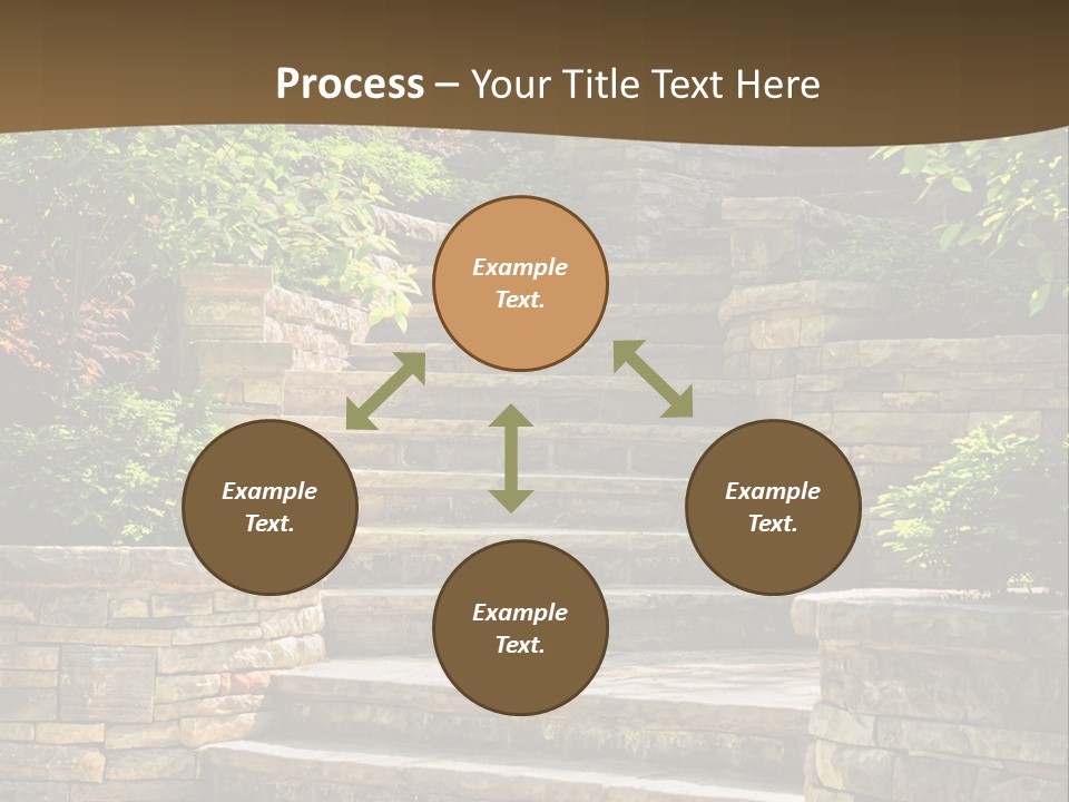 Front Stairway Outdoor PowerPoint Template