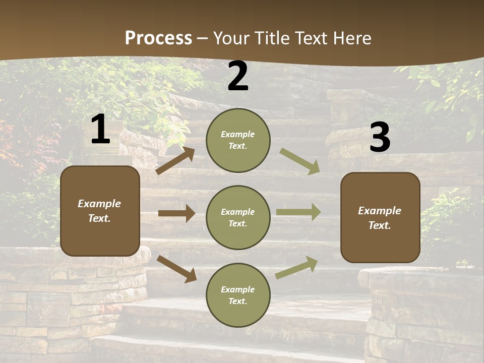 Front Stairway Outdoor PowerPoint Template
