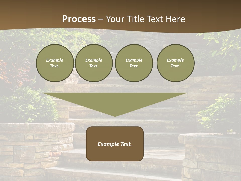 Front Stairway Outdoor PowerPoint Template