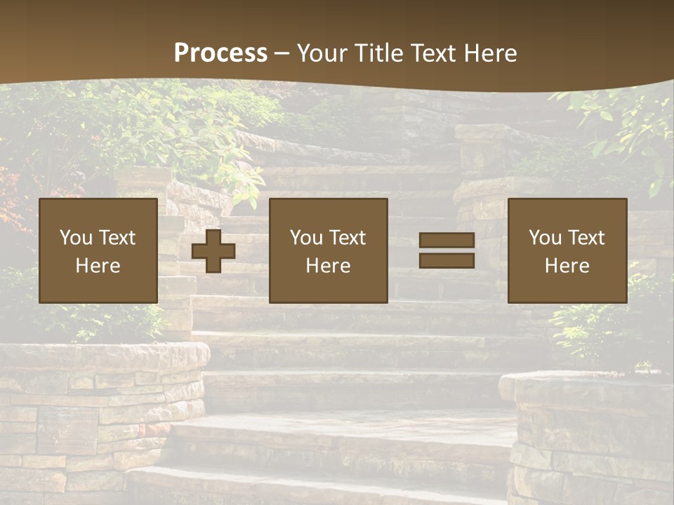 Front Stairway Outdoor PowerPoint Template