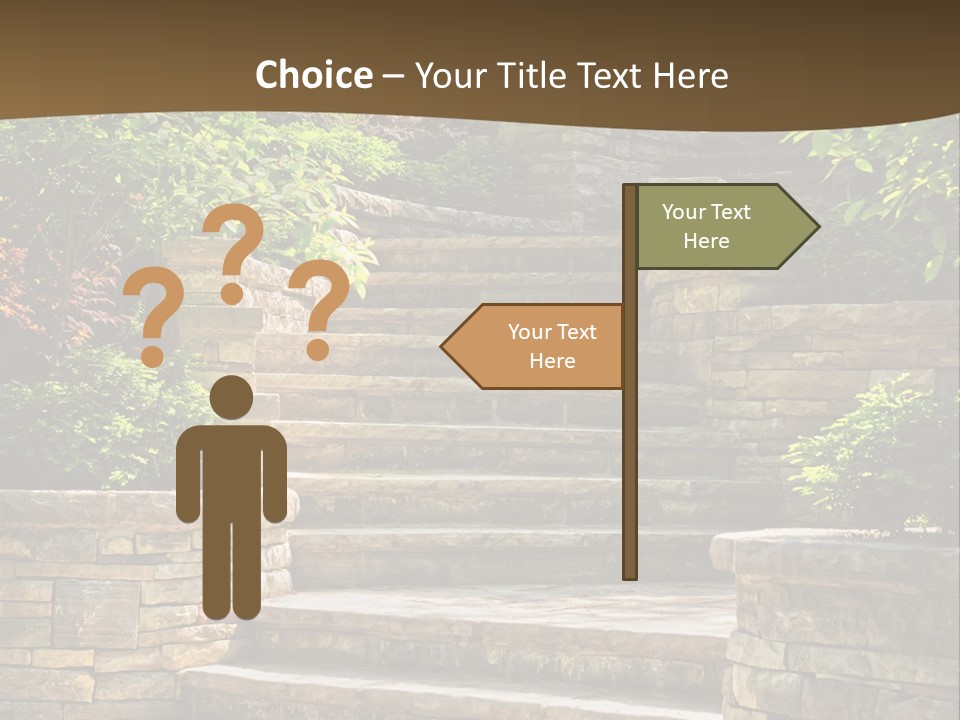 Front Stairway Outdoor PowerPoint Template