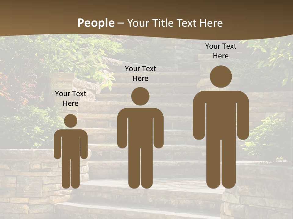 Front Stairway Outdoor PowerPoint Template