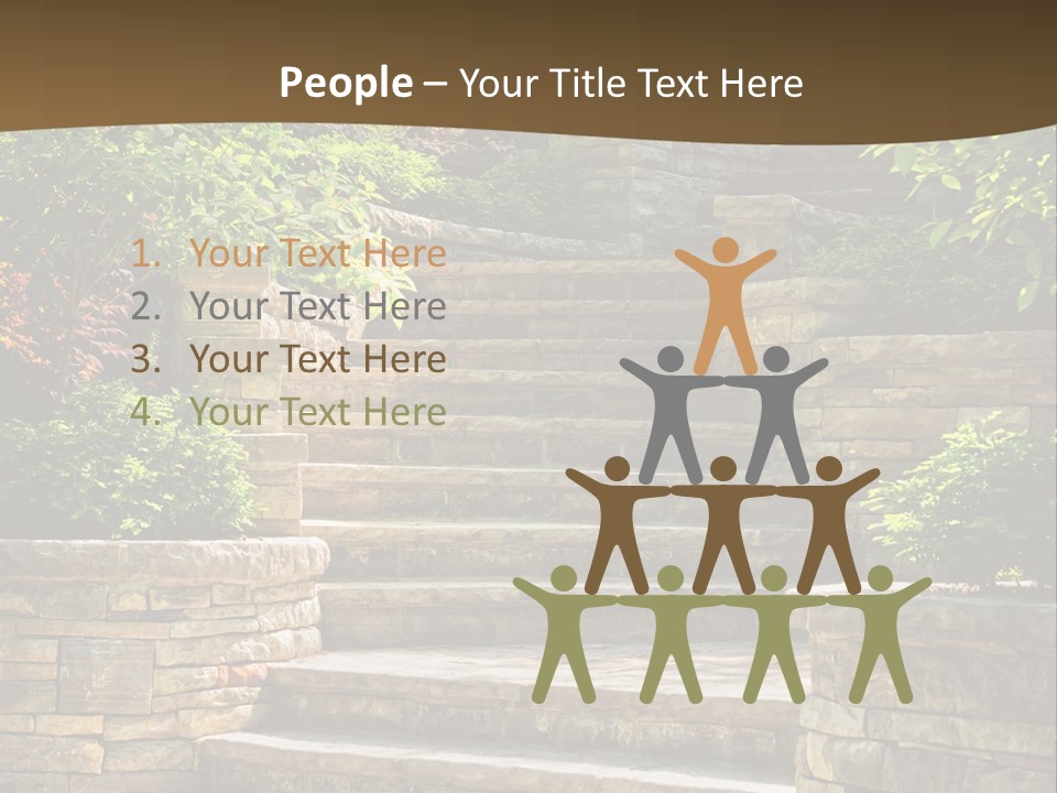 Front Stairway Outdoor PowerPoint Template