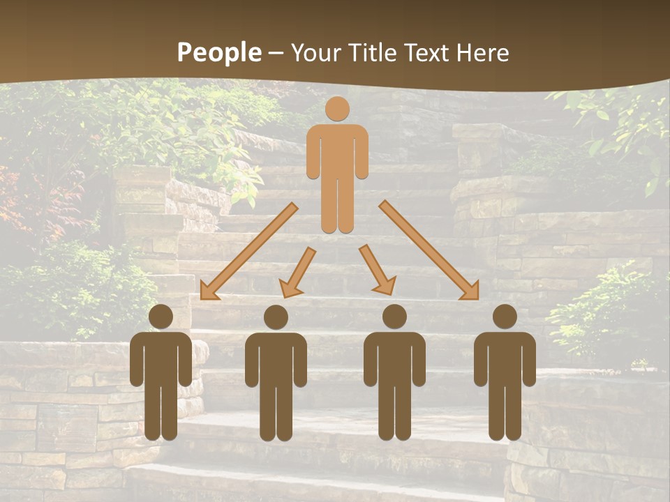 Front Stairway Outdoor PowerPoint Template