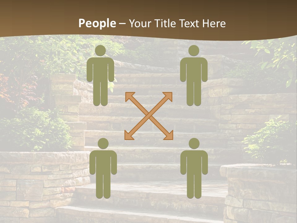 Front Stairway Outdoor PowerPoint Template