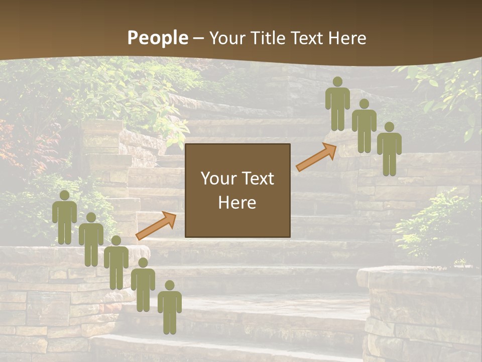 Front Stairway Outdoor PowerPoint Template