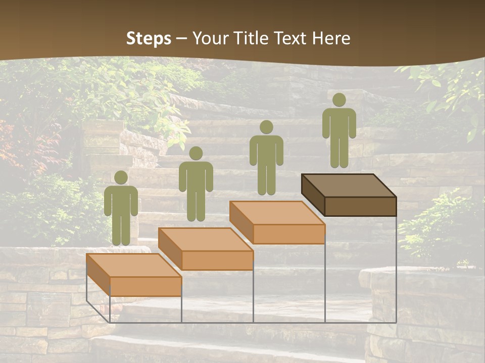 Front Stairway Outdoor PowerPoint Template