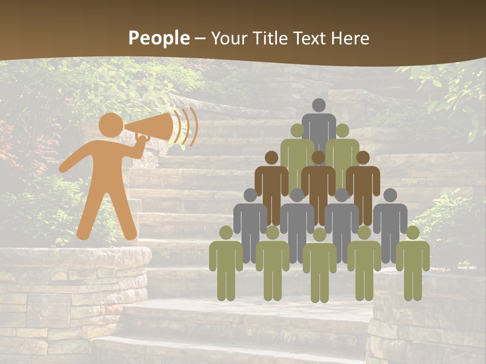 Front Stairway Outdoor PowerPoint Template