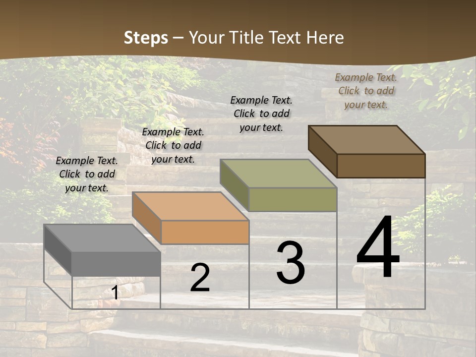 Front Stairway Outdoor PowerPoint Template