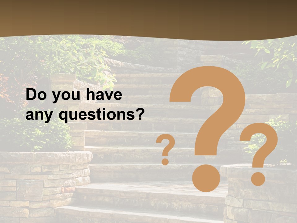 Front Stairway Outdoor PowerPoint Template