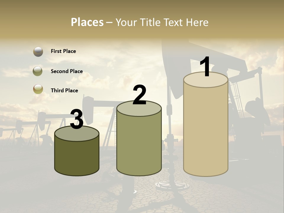Oilfield Pump Natural PowerPoint Template