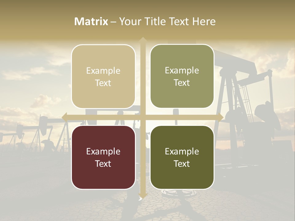 Oilfield Pump Natural PowerPoint Template