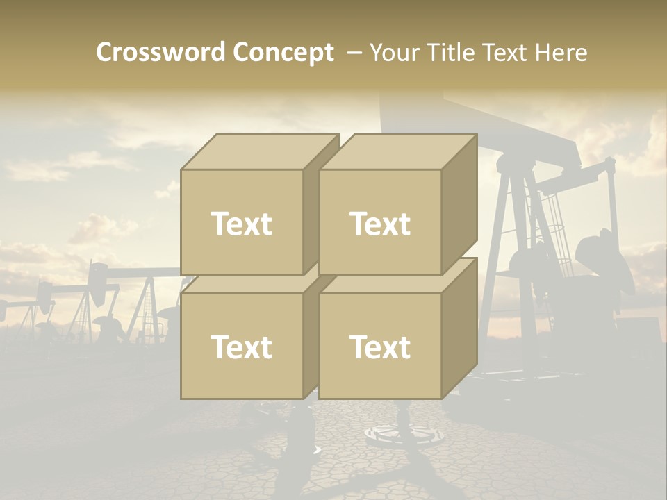 Oilfield Pump Natural PowerPoint Template