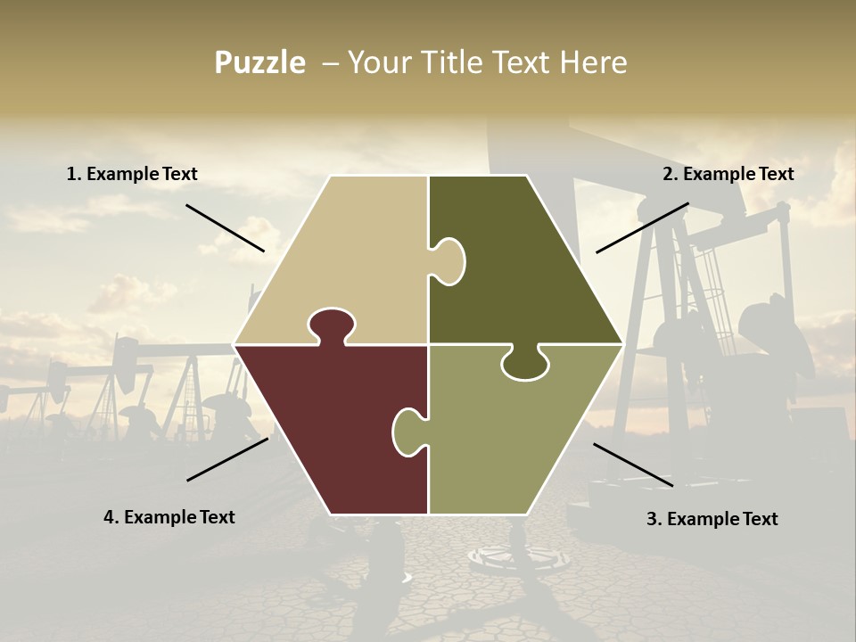 Oilfield Pump Natural PowerPoint Template