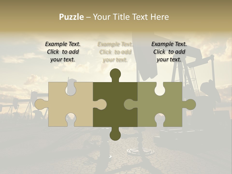 Oilfield Pump Natural PowerPoint Template