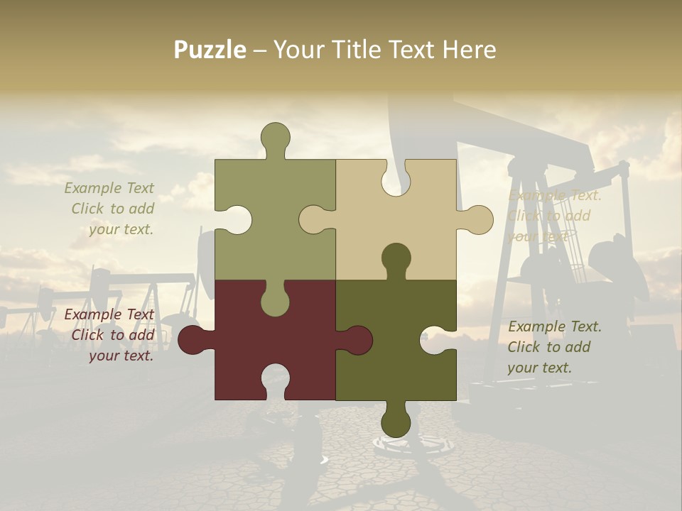 Oilfield Pump Natural PowerPoint Template