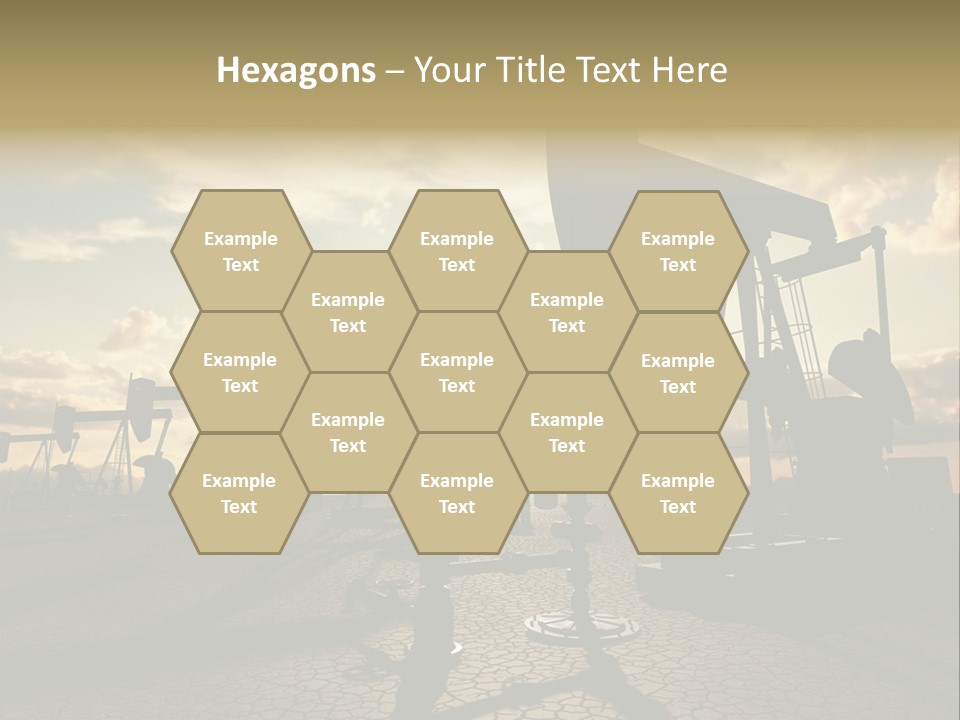 Oilfield Pump Natural PowerPoint Template