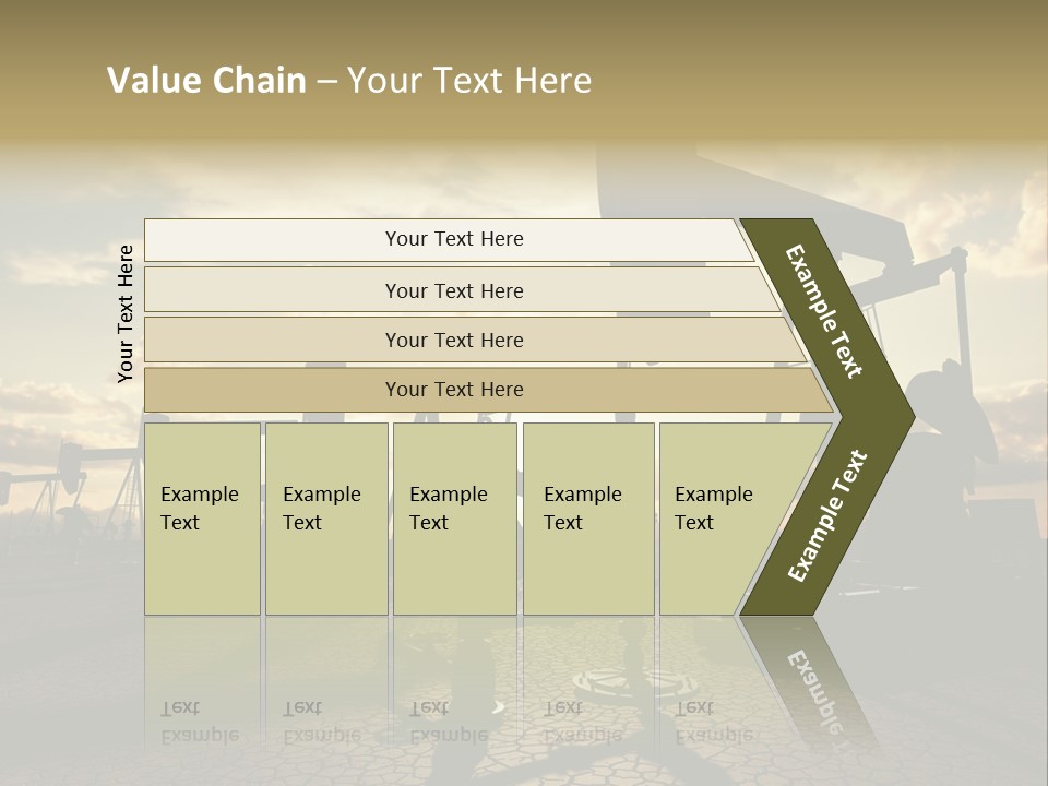 Oilfield Pump Natural PowerPoint Template