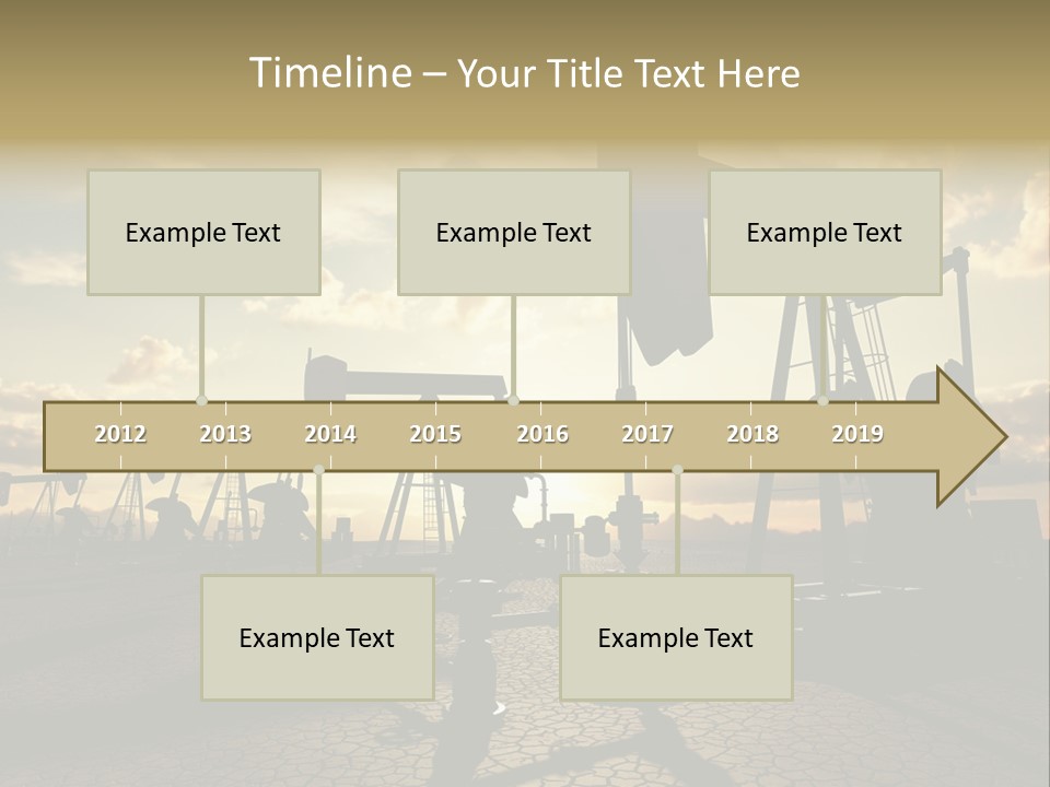Oilfield Pump Natural PowerPoint Template