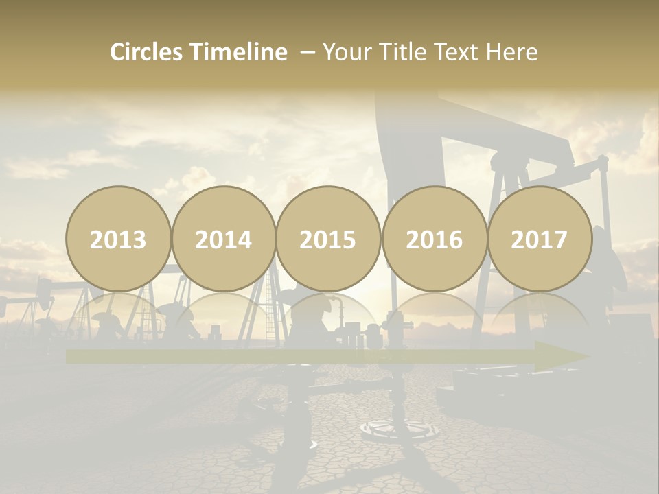 Oilfield Pump Natural PowerPoint Template
