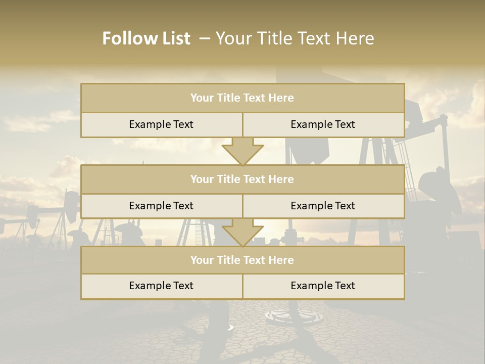 Oilfield Pump Natural PowerPoint Template