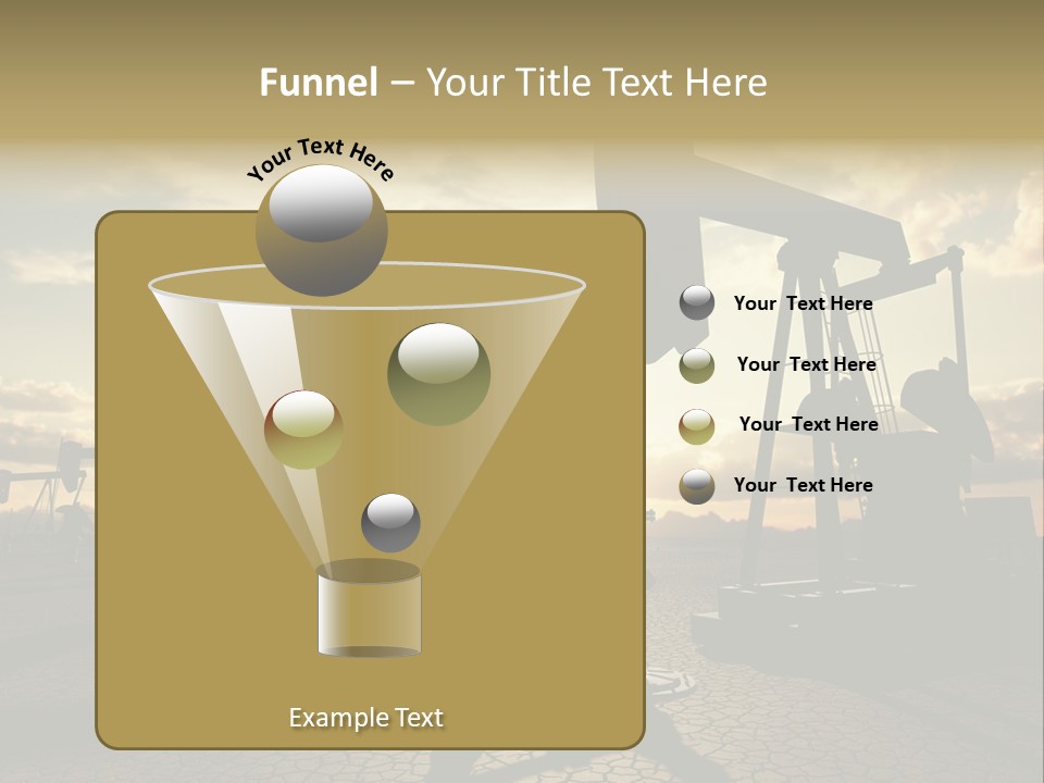 Oilfield Pump Natural PowerPoint Template