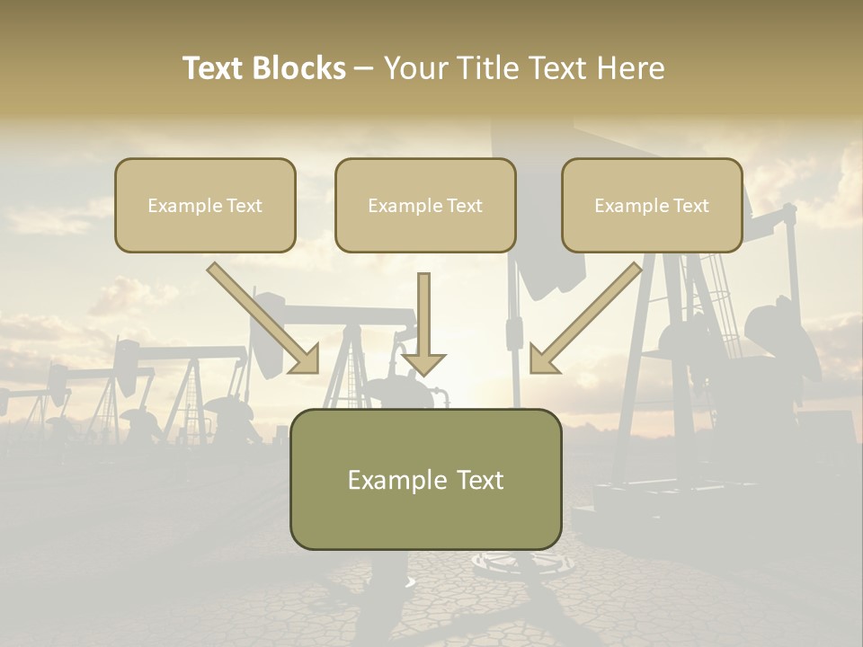 Oilfield Pump Natural PowerPoint Template