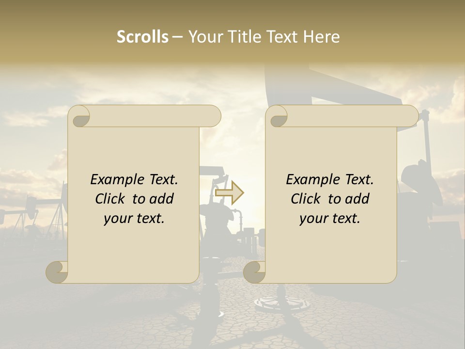 Oilfield Pump Natural PowerPoint Template