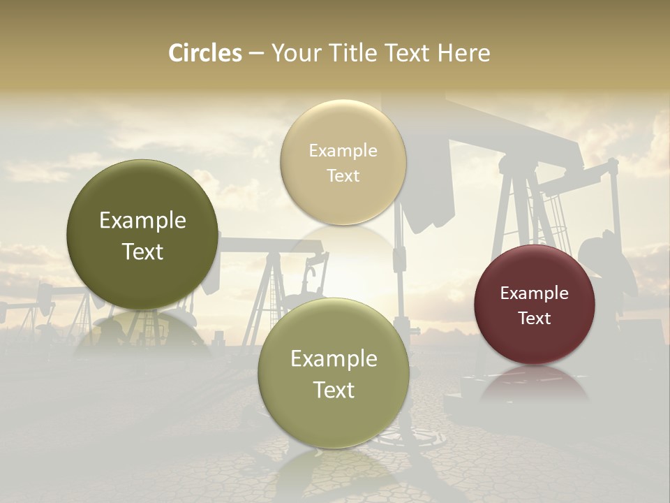 Oilfield Pump Natural PowerPoint Template