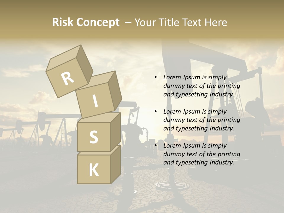 Oilfield Pump Natural PowerPoint Template