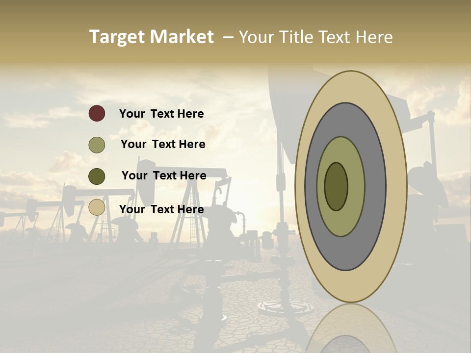Oilfield Pump Natural PowerPoint Template